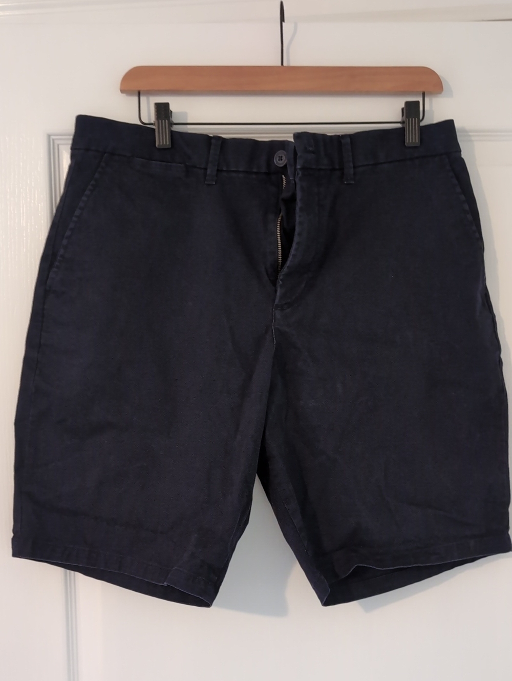 GAP Dark Navy Cotton Flat-Front Shorts